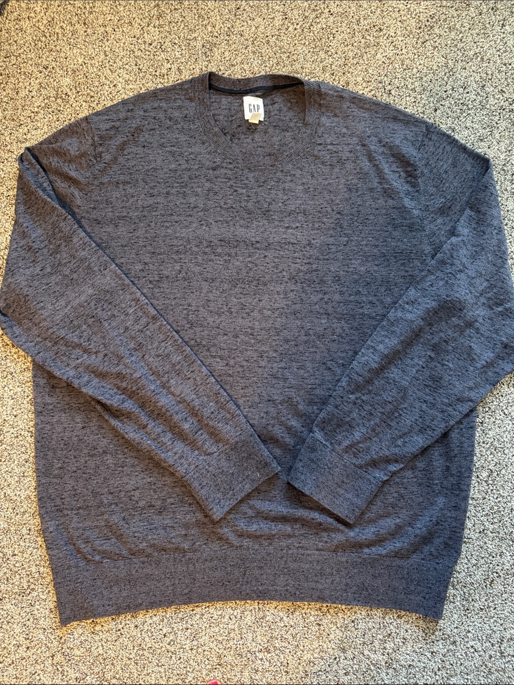 GAP Men’s V-Neck Sweater - Charcoal Blue
